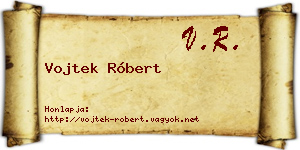 Vojtek Róbert névjegykártya